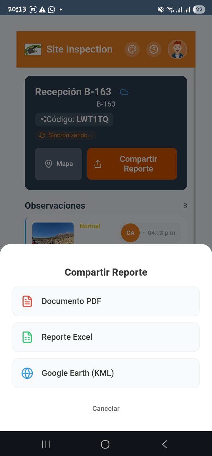 Exportación Reportes